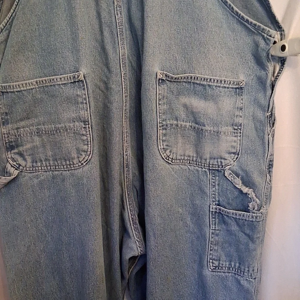 Carhartt Vintage Carpenter Blue Denim Overalls Size 48/34